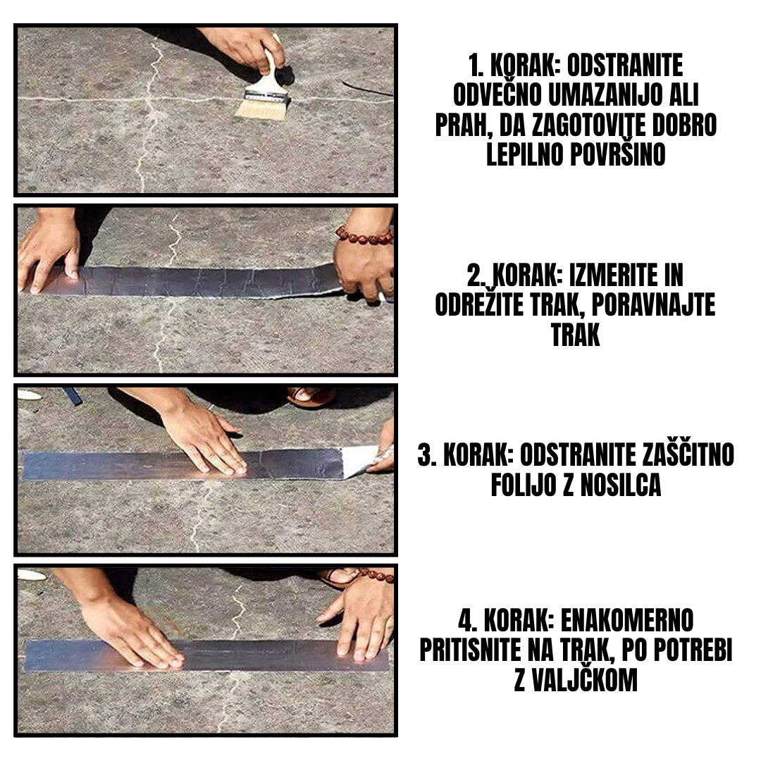 Trpežni Aluminijasti Tesnilni Trak