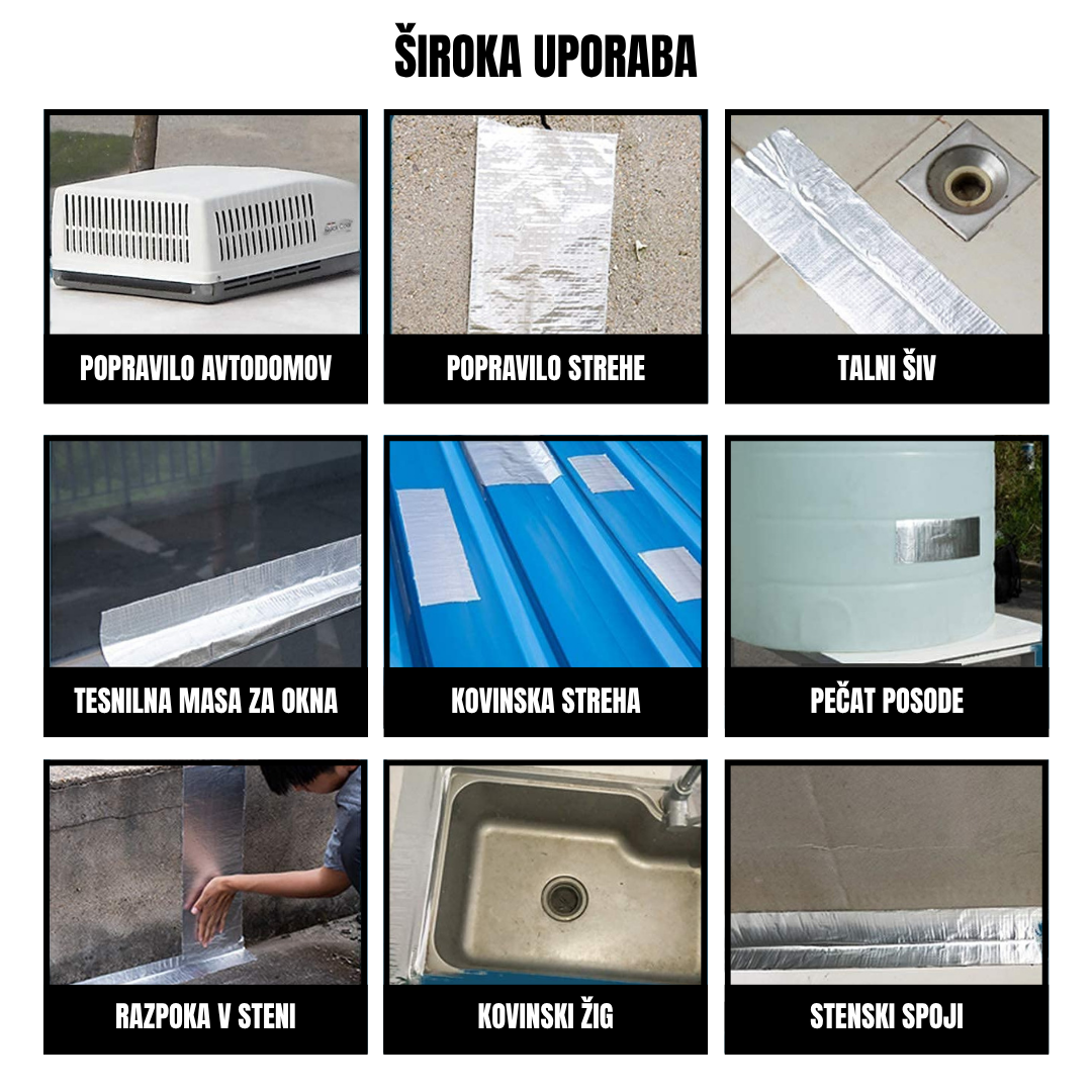 Trpežni Aluminijasti Tesnilni Trak